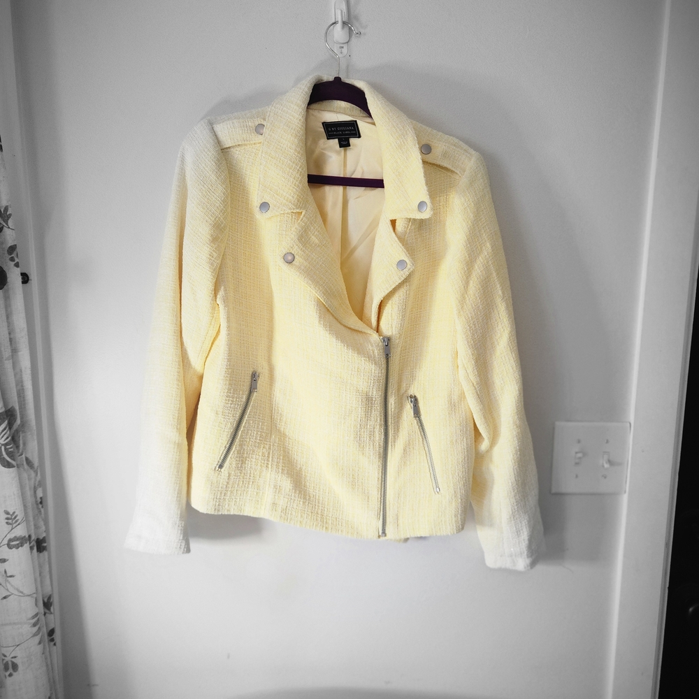 G by Giuliana Yellow Utility Jacket with Silver Details
